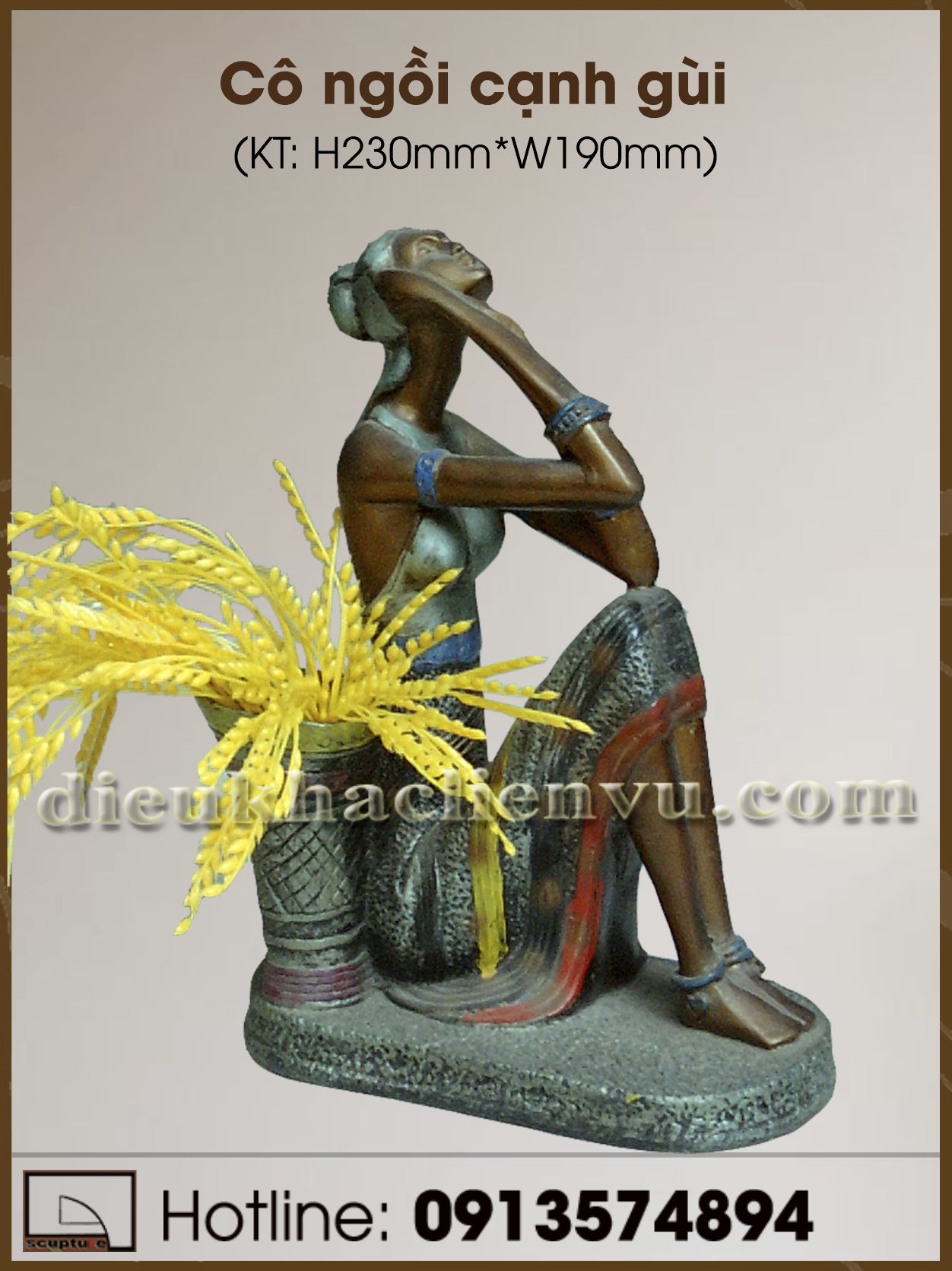 Cô ngồi cạnh gùi mẫu 2